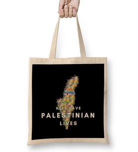 Help Save Palestinian lives Bez Çanta Uzun Saplı