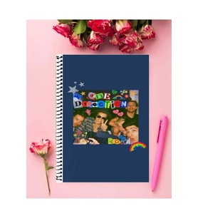 One Direction Defter 1 Adet Özel Tasarım A4 Boyutu 21*29 Cm Telli Çizgili defter
