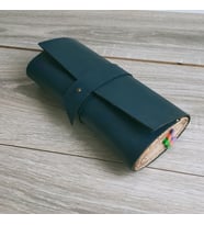 Woodensea Deri Kadın El Çantası Clutch Portföy Çanta El Yapımı
