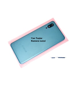 Tkgz Samsung Galaxy A02 Kasa Arka Pil Batarya Kapağı MAVİ