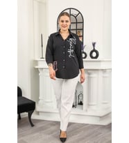 BENİM OLAYIM GİYİM  KADIN BELİ LASTİKLİ PANTALON (Beyaz)