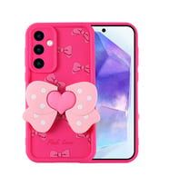 Samsung Galaxy A35 Uyumlu Kılıf Kamera Korumalı Figür Tasarımlı Zore Kapya Kapak (K.Pembe)
