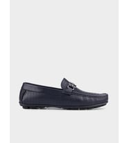 Hakiki Deri Erkek Lacivert Loafer Ayakkabı