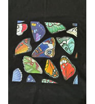 22X22 CM ÜTÜ İLE YAPIŞAN KELEBEK KANATLARI TRANSFER BASKI TİŞÖRT BASKI