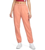 Nike Jordan Essential Core Loose Fit Fleece Pant.Lastik Paçalı Bol Kesim Pamuklu Kadın Günlük Eşofman Altı Turuncu