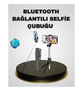 Mey İthalat® Bluetooth Selfie Çubuğu – Kablosuz, Hafif ve Yüksek Çözünürlüklü Çekim İçin