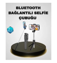 Mey İthalat® Bluetooth Selfie Çubuğu – Kablosuz, Hafif ve Yüksek Çözünürlüklü Çekim İçin