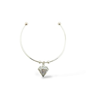 Silver Diamond Çelik Kelepçe