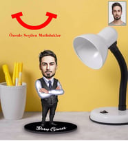 Kişiye Özel Öğretmen Karikatürlü 3mm Şeffaf Pleksi Akrilik Biblo Bay-12