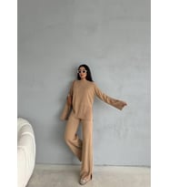 TRİKO ALT ÜST TAKIM BEJ RENK