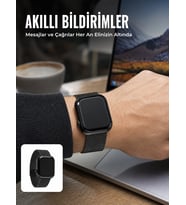 Dokunmatik AMOLED Akıllı Saat Nabız Uyku ve Spor Takip Özellikli