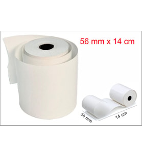 Termal Yazar Kasa Pos Rulosu, Pos kağıdı 56 mm x 14 metre  (8 Paket) 80 Adet