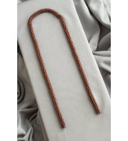 Hematit Doğal Taş Mat Kahverengi Papatya Rondela Kesim 6x2mm Dizi