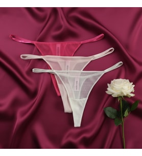 Kadın 3 lü Desenli String Set BB2148