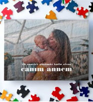 Anneler Günü Hediyesi Fotoğraflı Puzzle Yapboz Kişiye Özel