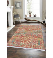 Pembe Vintage Dokuma Pamuk Tabanlı Kaymaz Kilim KLM127