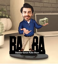 Kişiye Özel En Yakışıklı Baba Tasarımlı Karikatür Biblo