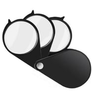 PM-6585 Katlanır 30 mm Mini Cep Tipi 3’lü Büyüteç