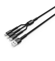 Lexroo LC93 3 in 1 Usb Kablo - Siyah
