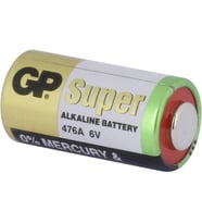 Batteries Gp476A Süper Alkalin 476A/Px28A/A544/4Lr44 Boy Pil, 6 Volt, Tekli Kart