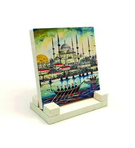 Sultanahmet Camii Baskılı MDF Masaüstlük