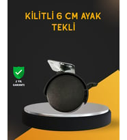Mobilya İçin Kilitli 6 cm Ayak Tekli Satış