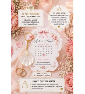 İstiridye 10'lu İstiridye Anahtarlık Hediye - Nişan Hediyesi - Nikah Hediyesi - Kına Hatırası