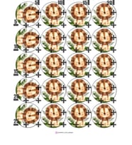 Yenilebilir Şeker Kağıt Safari Aslan Temalı Pasta Süsleme