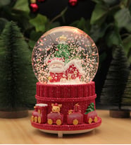 Yılbaşı Kar Küresi Noel Işıklı ve Müzikli Christmas Noel Baba ve Kardan Adam PİL HEDİYELİ! (Model 2)