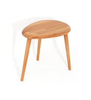 Fawdecor Naturel Masif Doğal Tekli, 2'li, 3'lü Zigon Sehpa Set, Modern Masif Yan Sehpa (Meşe)