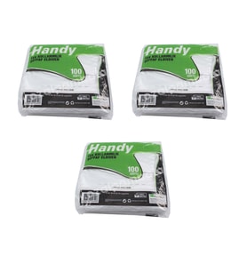Handy HDPE İş Temizlik Tek Kullanımlık Şeffaf Eldiven / Büyük Boy / 100 Adetlik 3 Paket - Koli