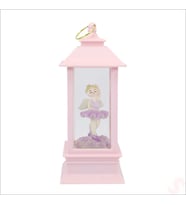 Uçuşan Simli,12,5cm x 5cm Led Işıklı Balerin Fener Küre - D (STD)