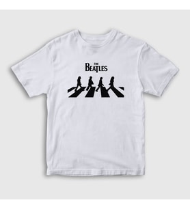 Presmono Unisex Çocuk Beyaz Abbey Road The Beatles T-Shirt 113948tt (Beyaz)