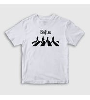 Presmono Unisex Çocuk Beyaz Abbey Road The Beatles T-Shirt 113948tt (Beyaz)