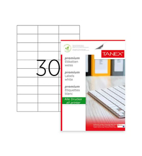 Tanex Laser Etiket Kod 2229 X 70mm x 29.7mm