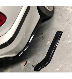 Bmw E39 5 Serisi Arka Tampon Flap Seti Piona Black , Abs Plastik