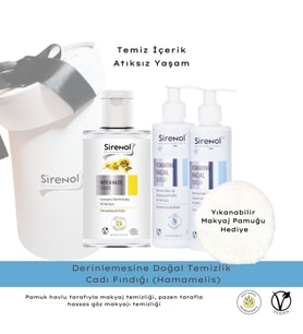 Sirenol Doğal Cadı Fındığı Cilt Sıkılaştırıcı Tonik ve 2'li Yüz Yıkama Köpüğü Set (1 Adet Ped Hediyelidir)