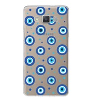 PrintiFy Samsung Galaxy A5 2015 ile Uyumlu 1mm Slim Fit Nazar Boncuğu 1 Baskılı Şeffaf  Kılıf