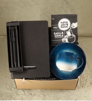 Kişiye Özel Siyah Defter & Kişiye Özel Siyah Roller Kalem & Vintage Fincan & Kahve Gibi Kahve Salla Demle Filtre Kahve Hediye Seti