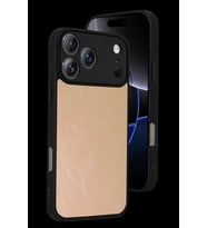 iPhone 17 Pro Max Aras Deri Kapak - Pudra