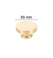 Mühürcüm Mühür Mumu Damga 65  mm Yuvarlak Boş Pirinç Kafa + Ahşap Sap R5799O65 