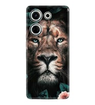 Camon 20 Kılıf Resimli Desenli Baskılı Silikon Leon Flowers 1307