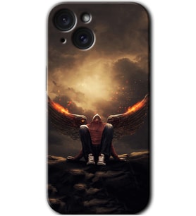 İphone 15 Plus Kılıf HD Desen Baskılı Kılıf - Wings of Power
