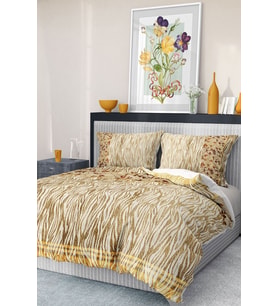 %100 Pamuk Saten Nevresim Takımı Lastikli Çarşaf Deluxe Çift Kişilik 3d Zebra