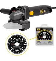 Cat Dx3090 720Watt 125Mm Profesyonel Avuç Taşlama + Da09052 Genel Amaçlı Elmas Kesme Diski (Standart)