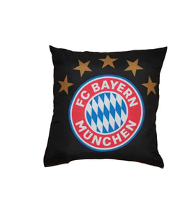 FC Bayern Münih 5. Yıldız Dekoratif Yastık 40x40 Taraftar Kırlent Yumuşak