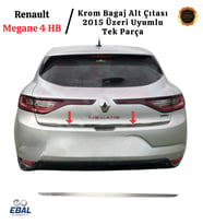 Renault Megane 4 Krom Bagaj Alt Çıtası 2015 Üzeri P. Çelik (HB)