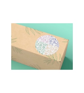 Kedicikler Sevimli Etiket Karışık Renkli Patili Yuvarlak Mat Sticker 4 Cm (40 ADET)