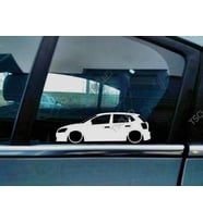 17CM Polo 5- Kapı Kelebek Cam Oto Sticker 2 Adet