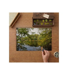 Orman - Göl - Doğa Manzarası Tasarımı 240 parça Ahşap Puzzle Ahşap Kutuda MP01423
